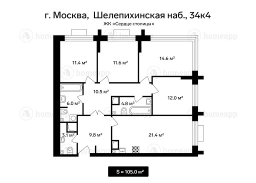 Карта шелепихинская набережная 34