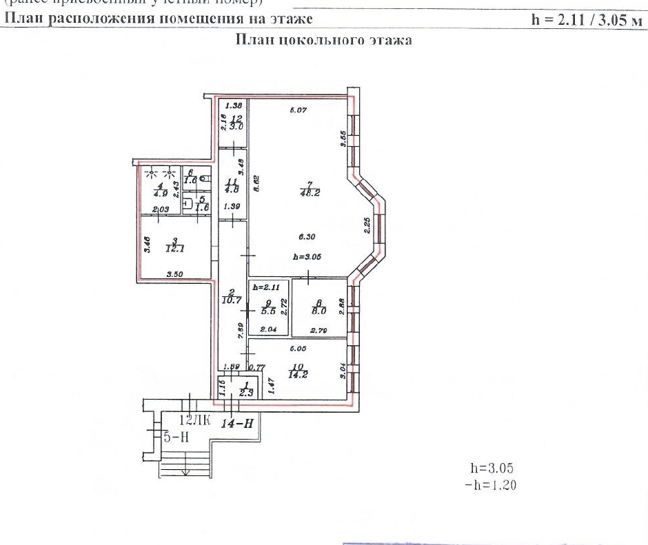 План квартиры пушкина