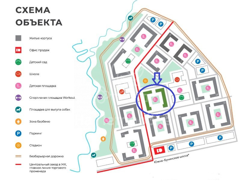 Коммунарка схема корпусов