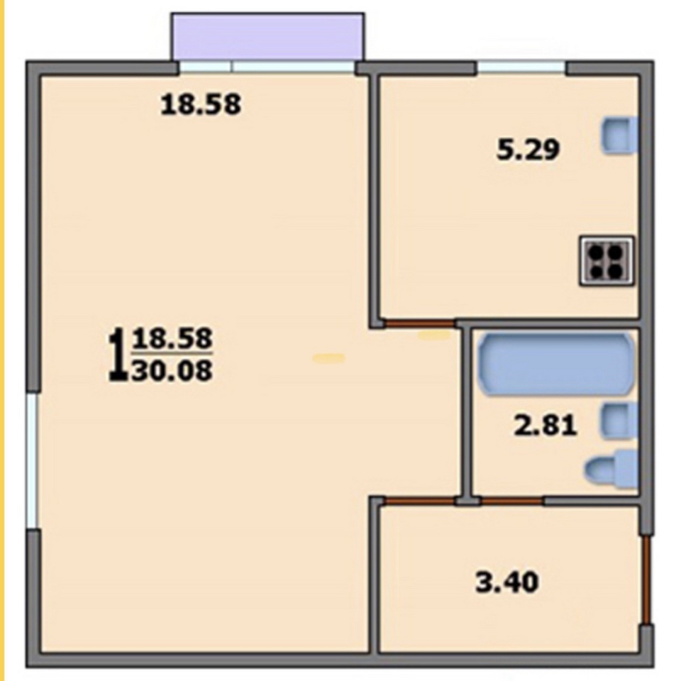 Планировка 1 комнатной квартиры улучшенной планировки. Хрущевка 1-511 планировка. Планировка хрущевки 30 м. Планировка хрущевка 1 комнатная 30 кв.м.