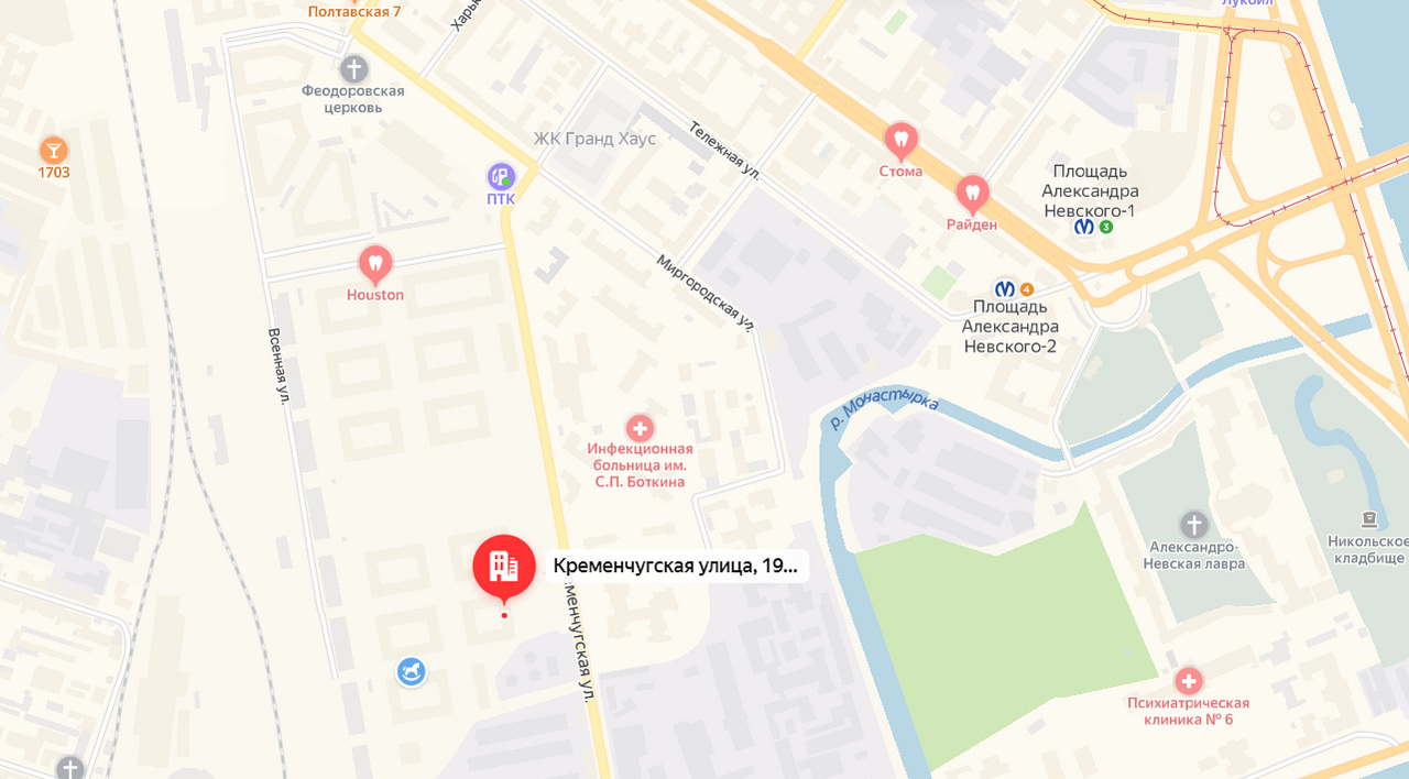 Карта москвы ул кременчугская
