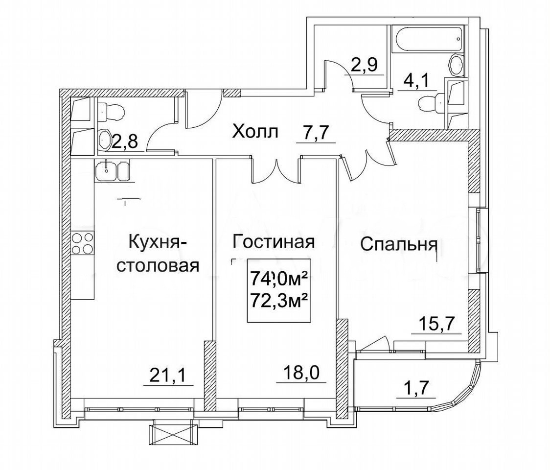 2х комнатная квартира от застройщиков. Бульвар Андрея Тарковского 9к1. ЖК Рассказово планировки квартир. План квартиры от застройщика. Планировка двухкомнатных квартир в новостройках.