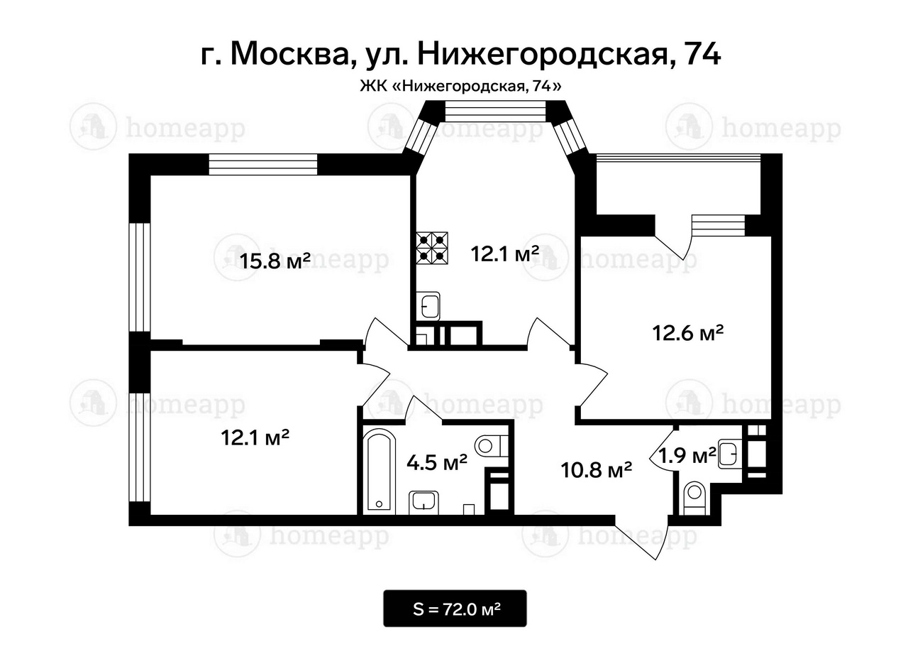 Москва Нижегородская 74 Купить Квартиру