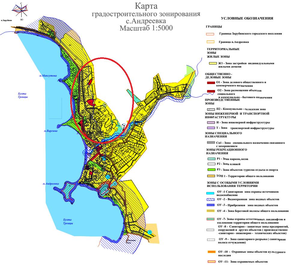 Карта андреевки приморский край