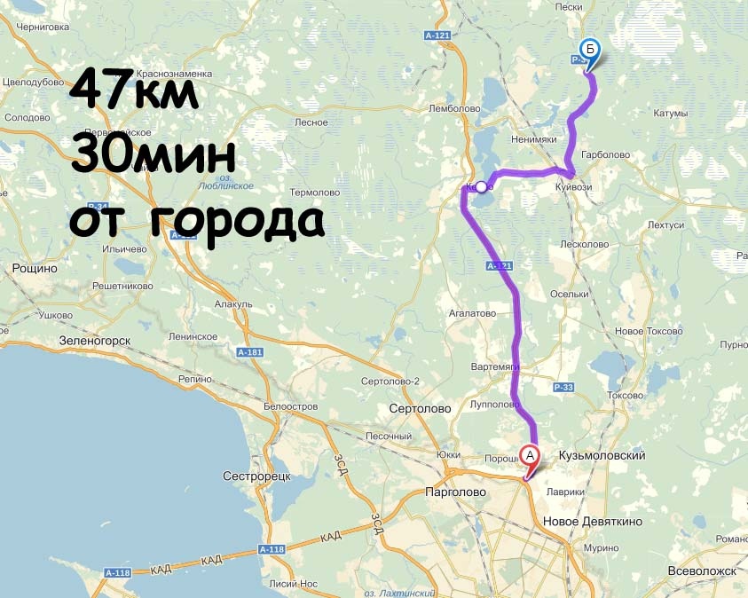 Карта зеленогорск поселок