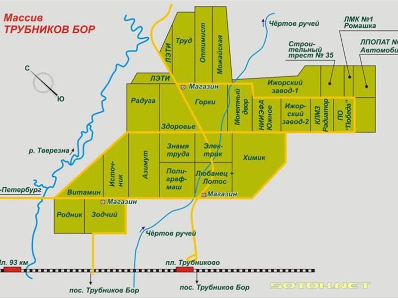 Кадастровая карта красный бор тосненский район