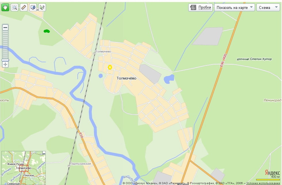Карта толмачево ленинградская область