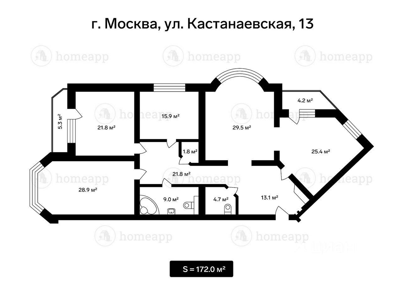 Кастанаевская 47 карта