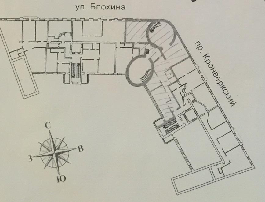 Схема корпусов центра блохина